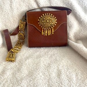 Leatherock Nina Arjani Leather and Gold Bohemian